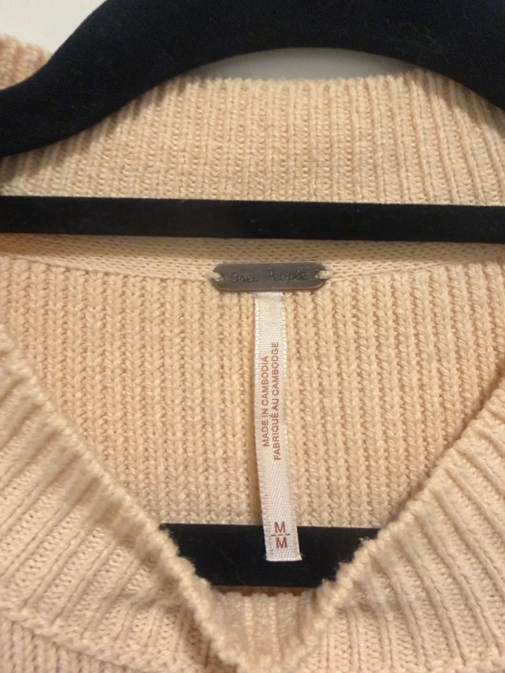 Free People Easy Street tunic sweater in Cream - Picture 2 of 6